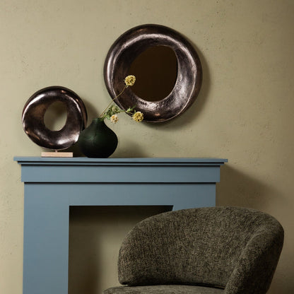 Daweson Nickel casted alu statue open round PTMD - Ornament - PTMD - livinglovely.nl