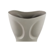 Dayna Grey Oval Ceramic Vase With Pattern L 45x25.0x71.5cm PTMD - Vaas - PTMD - livinglovely.nl
