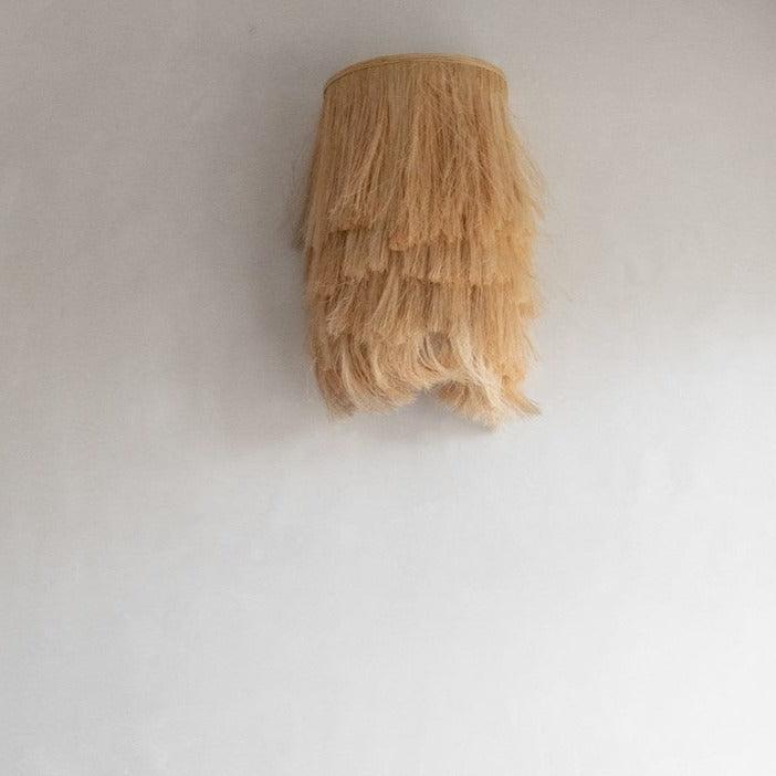 De Abaca Applique Muurlamp - Naturel - Wandlamp - Bazar Bizar - livinglovely.nl