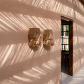 De Abaca Applique Muurlamp - Naturel - Wandlamp - Bazar Bizar - livinglovely.nl