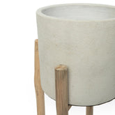 De Charcoal Hoge Plantenbak - Zwart - Large - Pot - Bazar Bizar - livinglovely.nl
