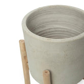 De Charcoal Hoge Plantenbak - Zwart - Large , Vaas/pot/kruik , Bazar Bizar , livinglovely.nl