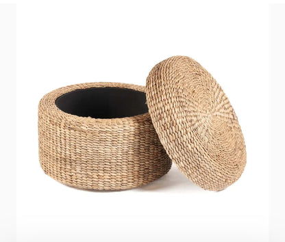 De Circle Storage Ottoman -Naturel - Poef - Bazar Bizar - livinglovely.nl