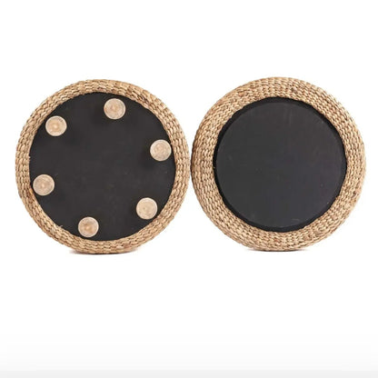 De Circle Storage Ottoman -Naturel - Poef - Bazar Bizar - livinglovely.nl