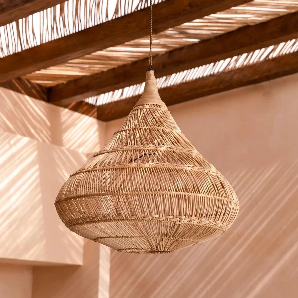 De Drop Hanglamp - Naturel - M , Hanglamp , Bazar Bizar , livinglovely.nl