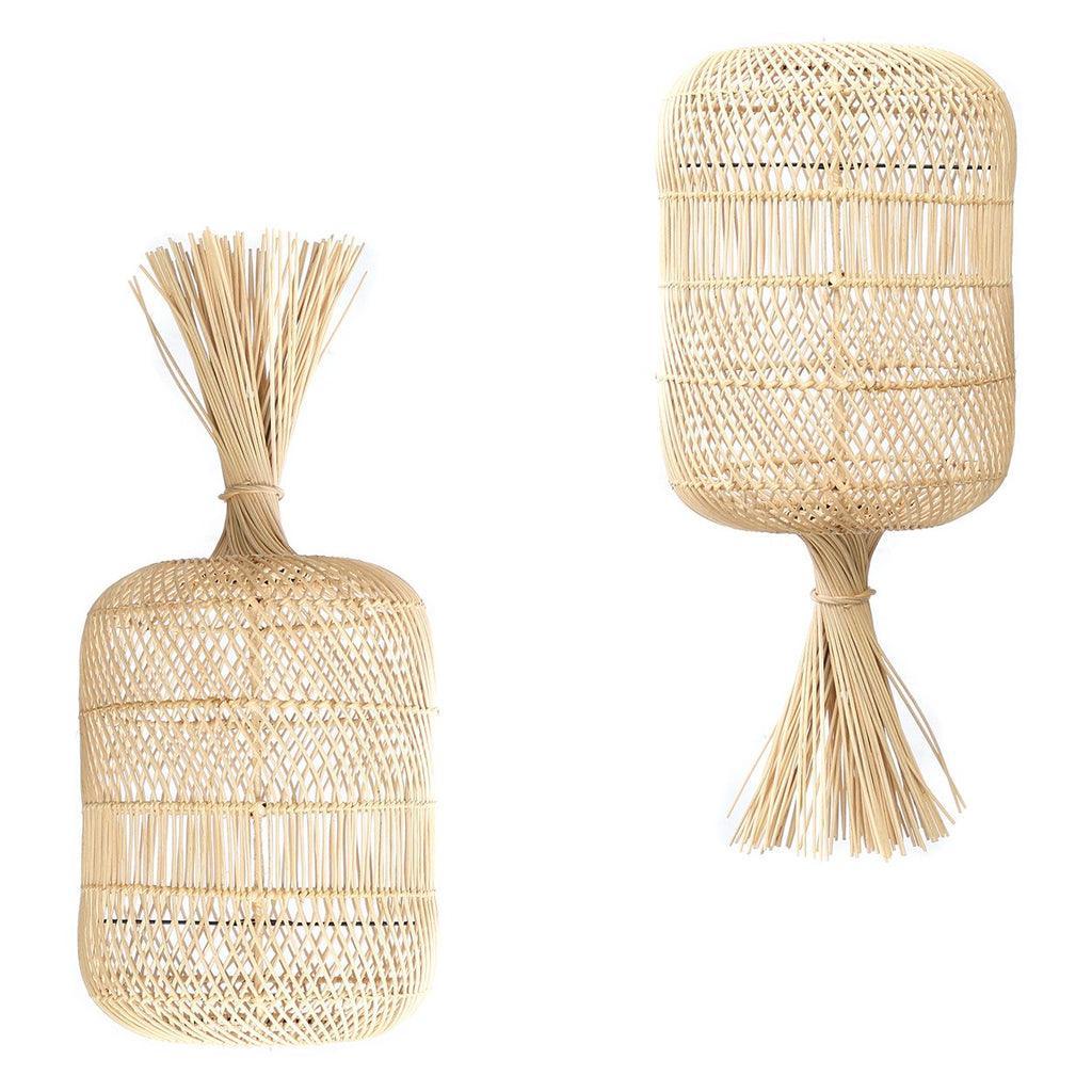 De Dumpling Hang- en Vloerlamp - Naturel - M , Hanglamp , Bazar Bizar , livinglovely.nl