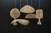 De Dumpling Hang- en Vloerlamp - Naturel - M , Hanglamp , Bazar Bizar , livinglovely.nl