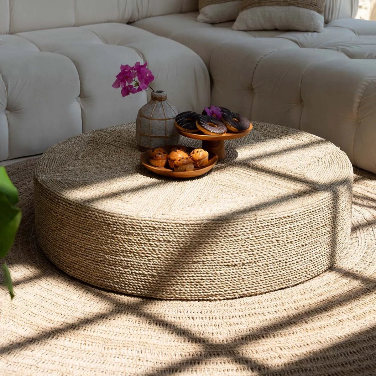 De enorme poef - naturel - Poef - Bazar Bizar - livinglovely.nl