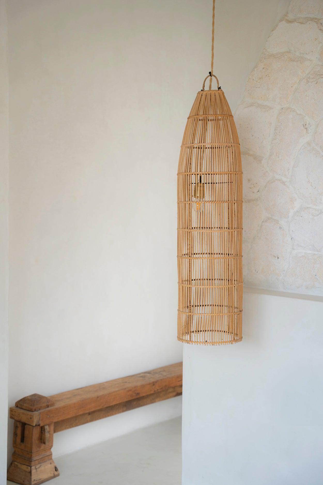 De Fish Trap Hanglamp - Naturel - Large , Hanglamp , Bazar Bizar , livinglovely.nl