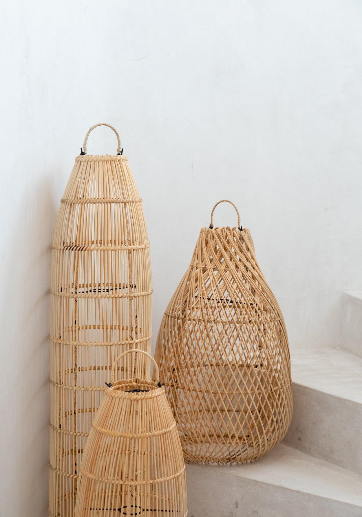 De Fish Trap Hanglamp - Naturel - Large , Hanglamp , Bazar Bizar , livinglovely.nl