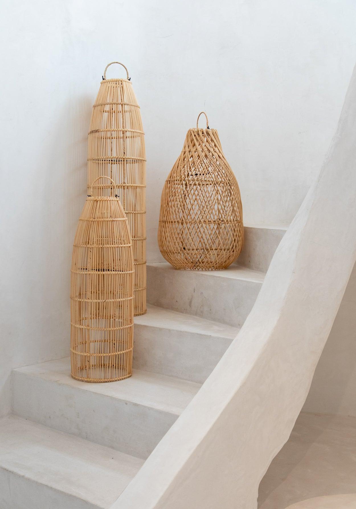 De Fish Trap Hanglamp - Naturel - Large , Hanglamp , Bazar Bizar , livinglovely.nl