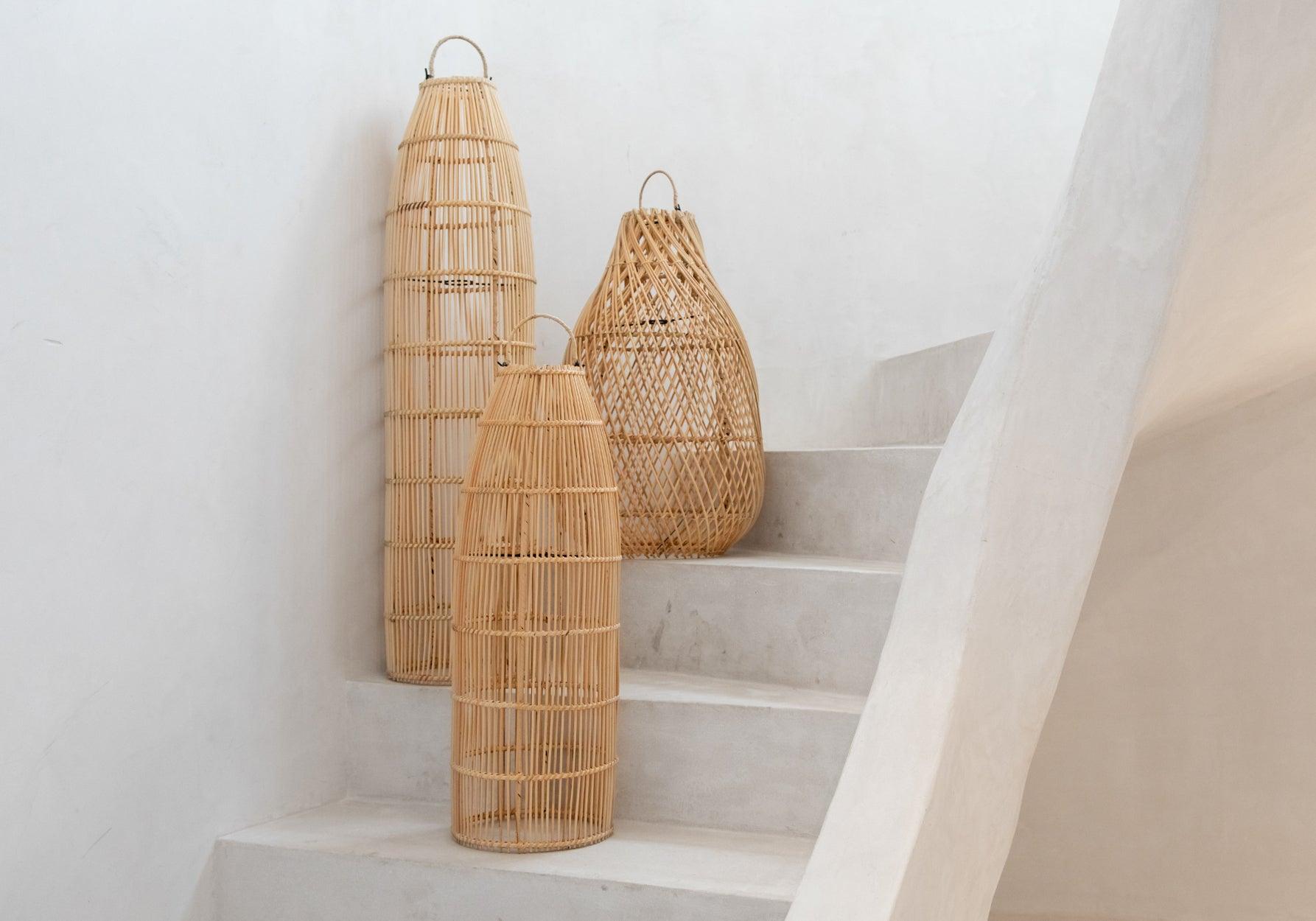 De Fish Trap Hanglamp - Naturel - Large , Hanglamp , Bazar Bizar , livinglovely.nl