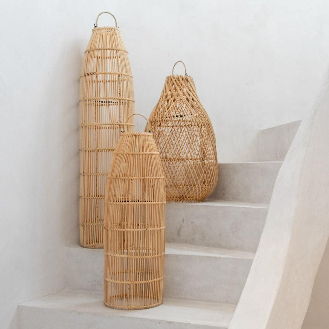 De Fish Trap Hanglamp - Naturel - Medium , Hanglamp , Bazar Bizar , livinglovely.nl