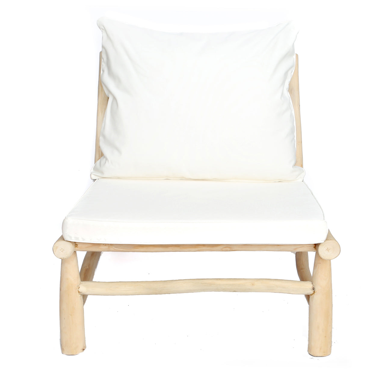 De Island Eenzit - Naturel Wit - Outdoor loungestoel - Bazar Bizar - livinglovely.nl
