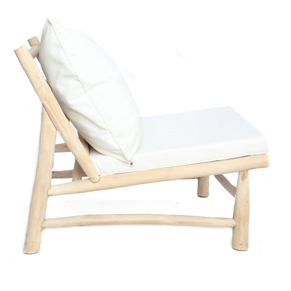 De Island Eenzit - Naturel Wit - Outdoor loungestoel - Bazar Bizar - livinglovely.nl