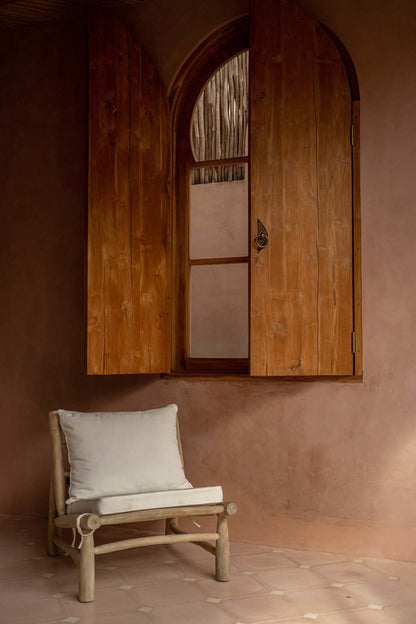 De Island Eenzit - Naturel Wit - Outdoor loungestoel - Bazar Bizar - livinglovely.nl