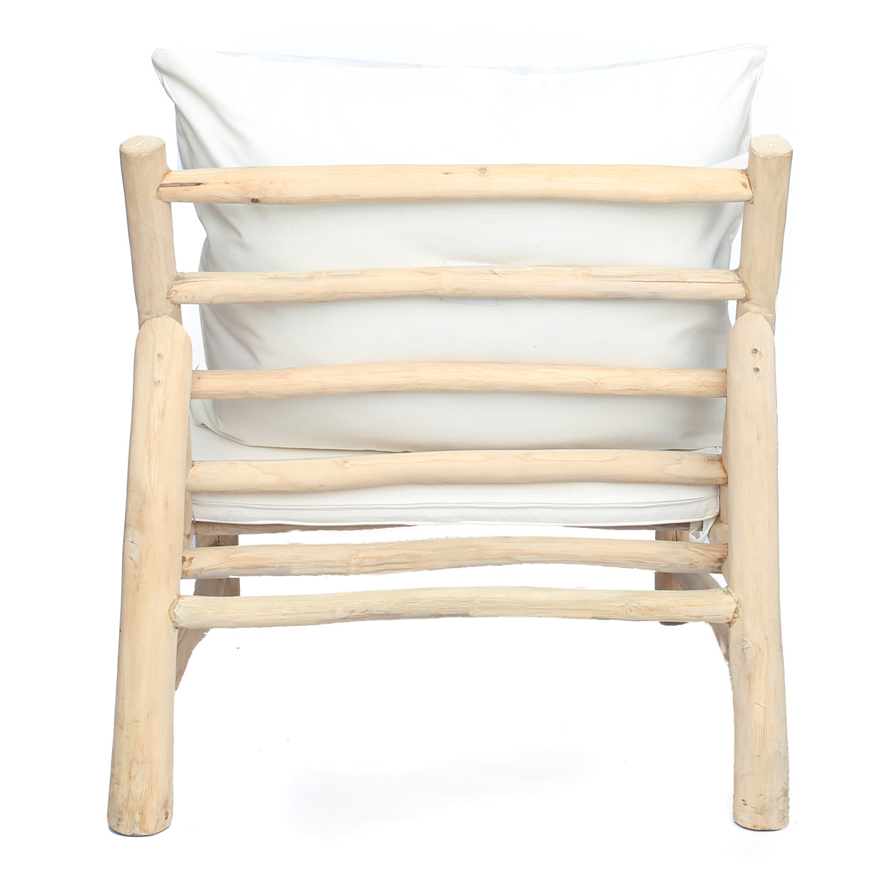 De Island Eenzit - Naturel Wit - Outdoor loungestoel - Bazar Bizar - livinglovely.nl