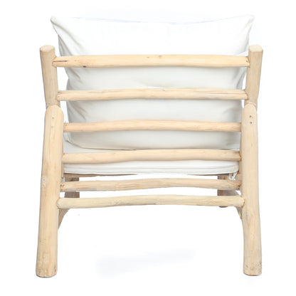De Island Eenzit - Naturel Wit - Outdoor loungestoel - Bazar Bizar - livinglovely.nl