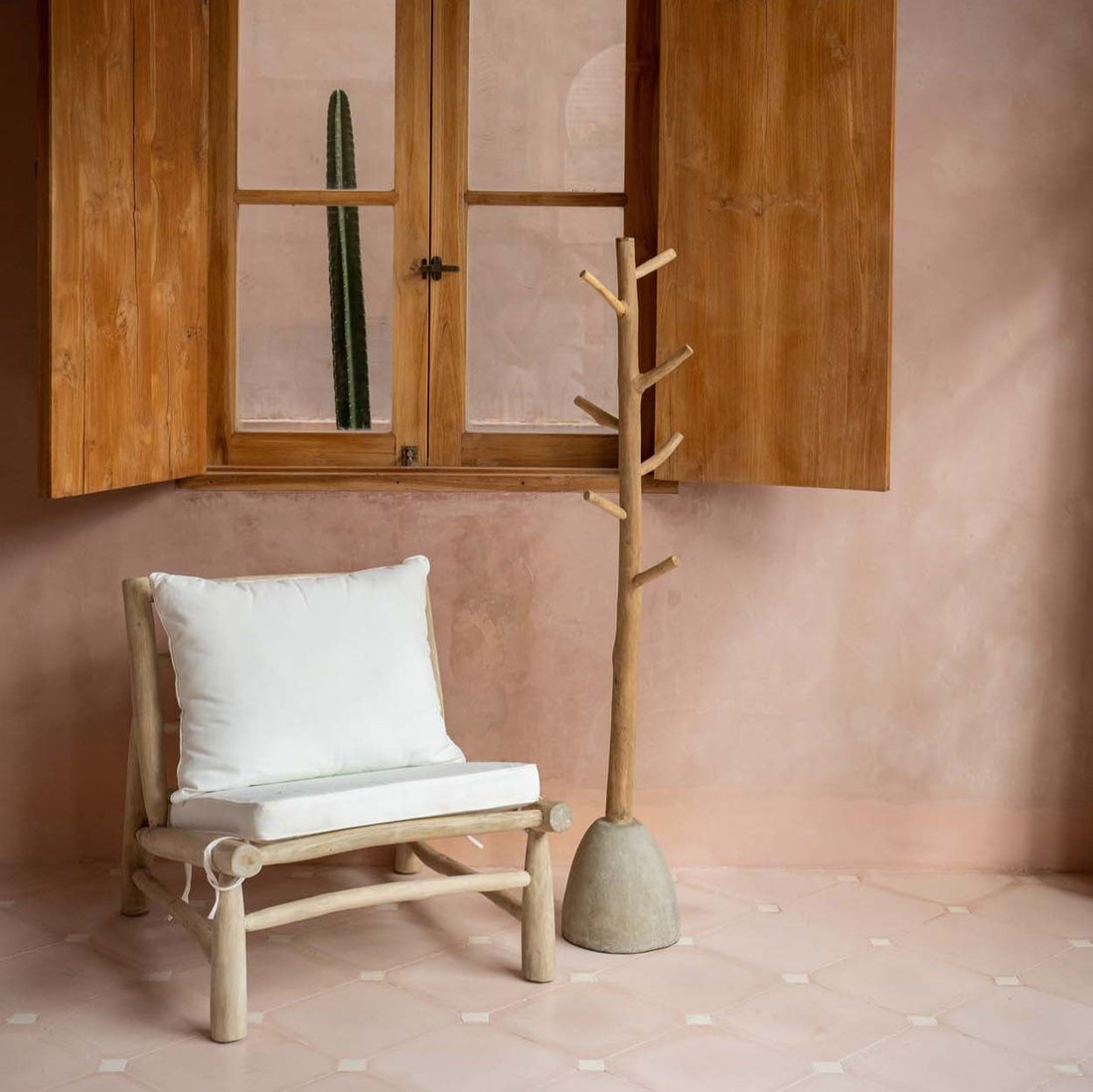 De Island Eenzit - Naturel Wit - Outdoor loungestoel - Bazar Bizar - livinglovely.nl