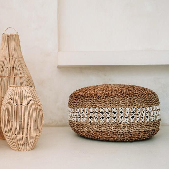 De Macrame Poef , Poef , Bazar Bizar , livinglovely.nl