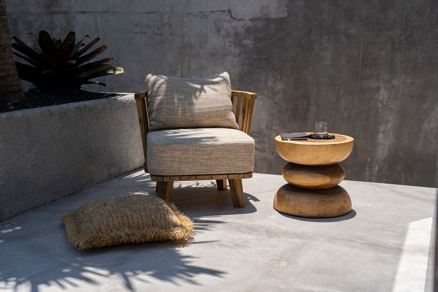 De Malawi Eenzitter - Naturel Beige , Fauteuil , Bazar Bizar , livinglovely.nl