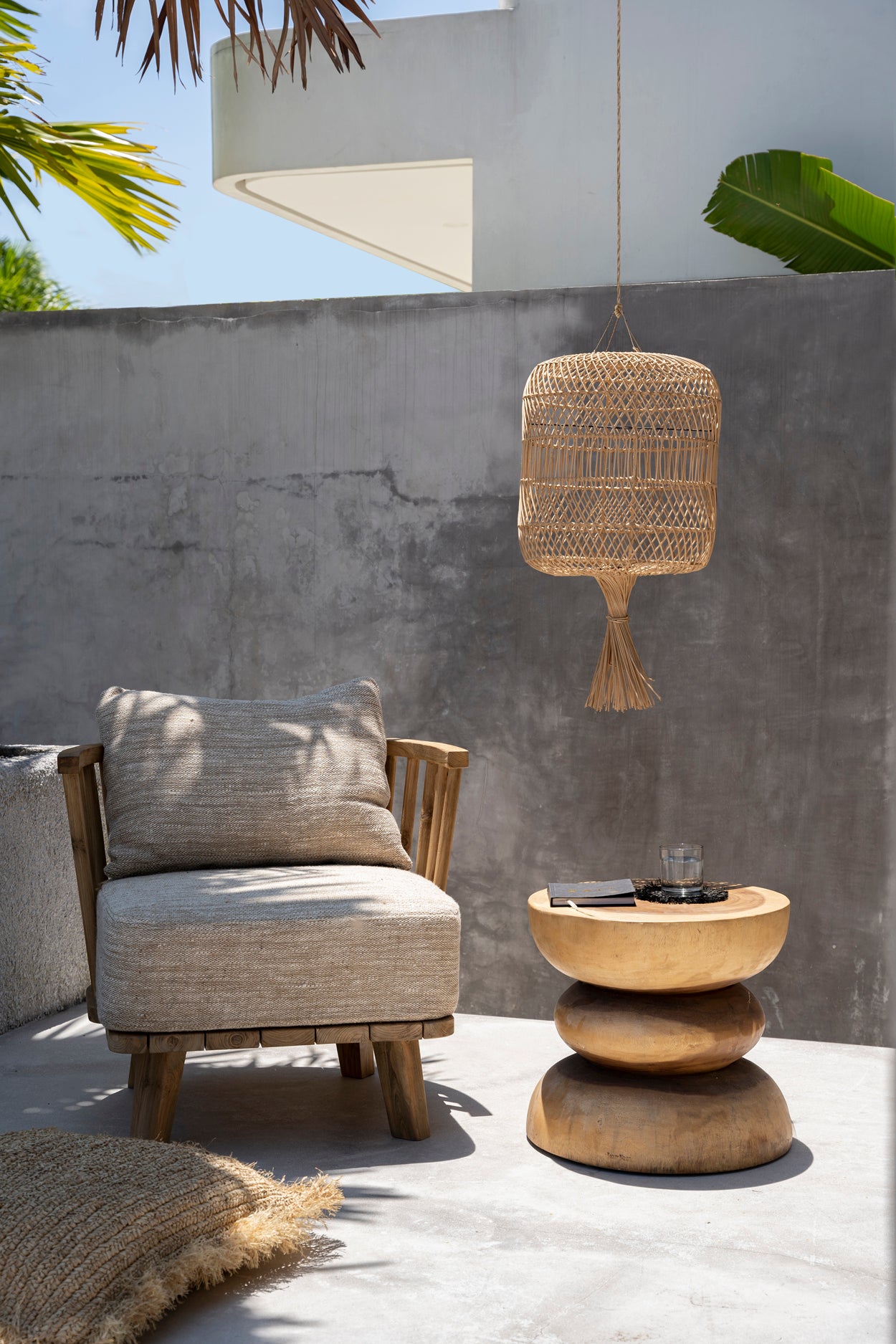 De Malawi Eenzitter - Naturel Beige , Fauteuil , Bazar Bizar , livinglovely.nl