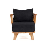 De Malawi Eenzitter - Naturel Zwart - Outdoor loungestoel - Bazar Bizar - livinglovely.nl
