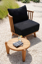 De Malawi Eenzitter - Naturel Zwart - Outdoor loungestoel - Bazar Bizar - livinglovely.nl