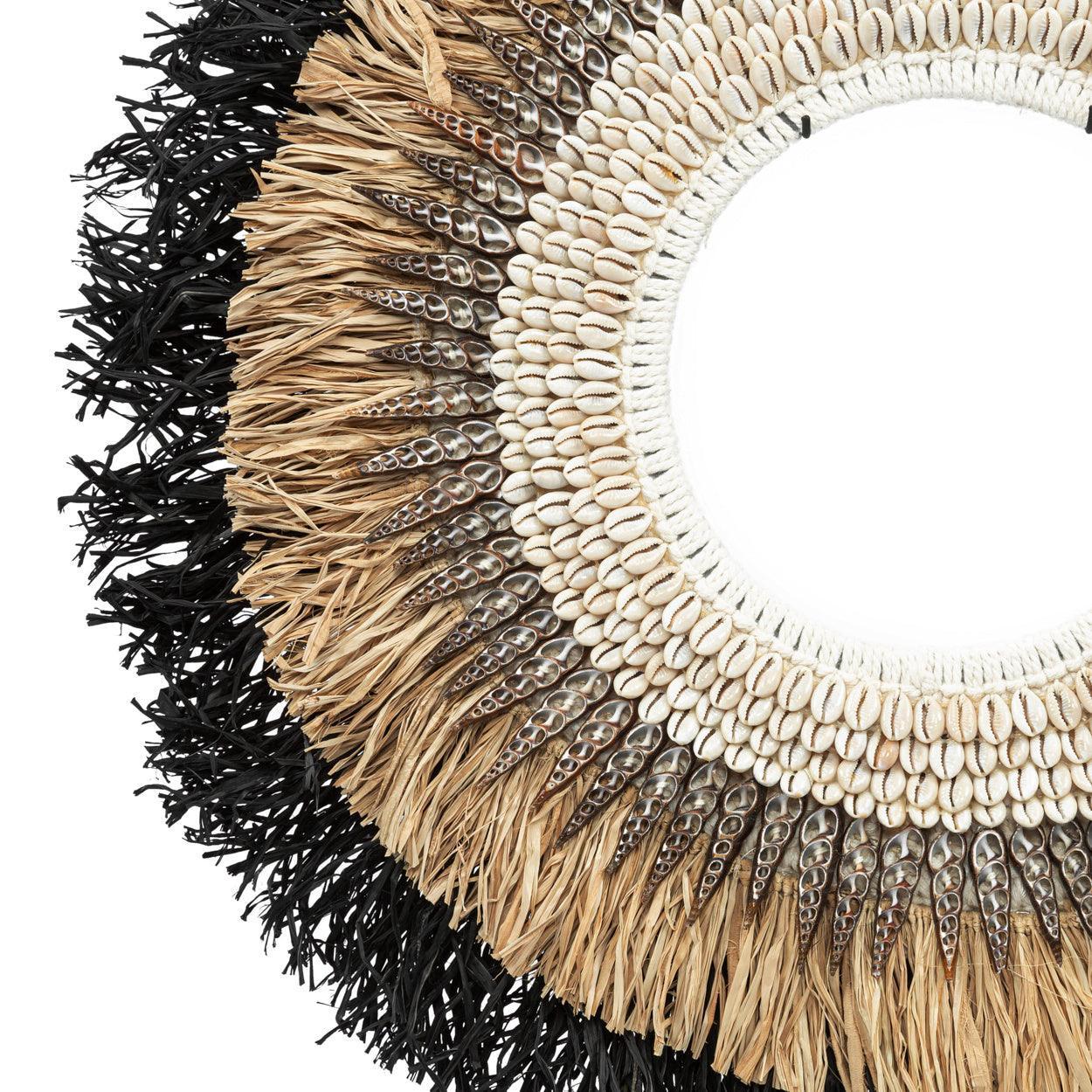 De Mojo Raffia op Stand - Decoratie - Naturel Zwart , Ornament , Bazar Bizar , livinglovely.nl