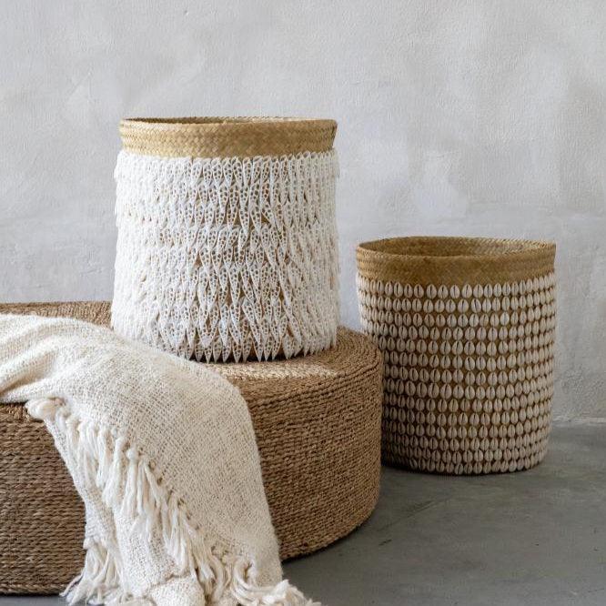 De Pandan Mand #1 - Naturel Wit , Mand , Bazar Bizar , livinglovely.nl