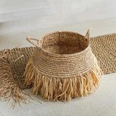 De Raffia Deluxe Mand - Naturel - L , Mand , Bazar Bizar , livinglovely.nl