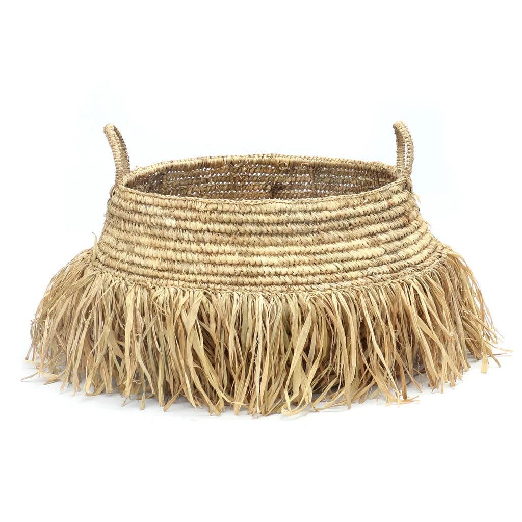 De Raffia Deluxe Mand - Naturel - L , Mand , Bazar Bizar , livinglovely.nl