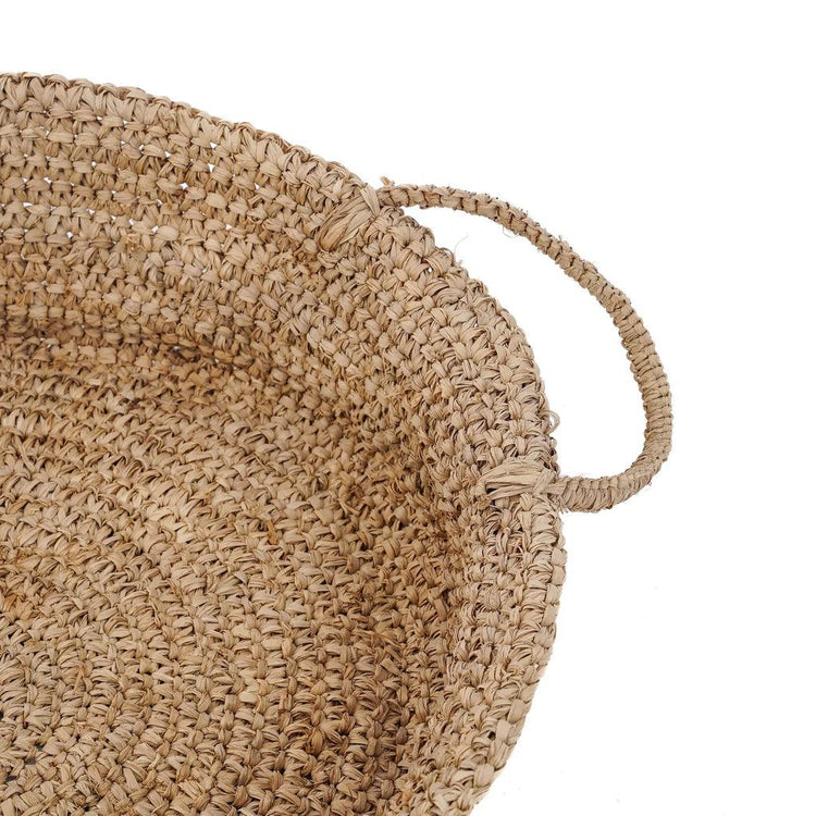 De Raffia Mand - Naturel - L , Mand , Bazar Bizar , livinglovely.nl