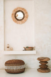 De Raffia Mand - Naturel - L , Mand , Bazar Bizar , livinglovely.nl