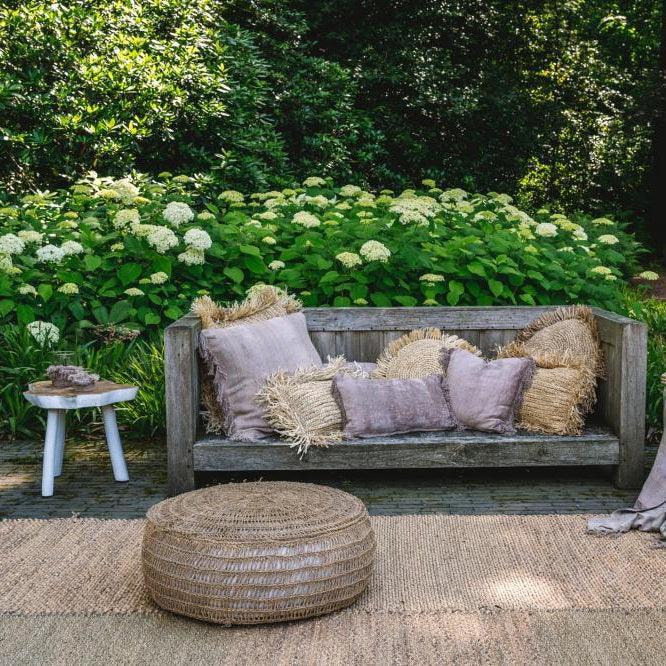 De Seagrass Poef - Naturel - M - Poef - Bazar Bizar - livinglovely.nl