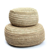 De Seagrass Poef - Naturel - M - Poef - Bazar Bizar - livinglovely.nl