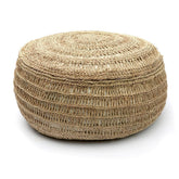 De Seagrass Poef - Naturel - M - Poef - Bazar Bizar - livinglovely.nl