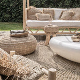 De Seagrass Poef - Naturel - M - Poef - Bazar Bizar - livinglovely.nl