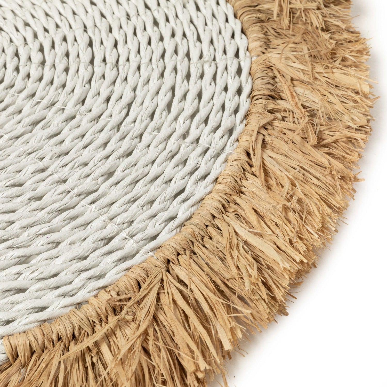 De Seagrass Raffia Placemat - Wit Naturel , Placemat , Bazar Bizar , livinglovely.nl