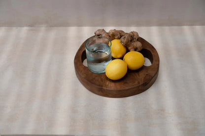 The Teak Root Tray Natural Small