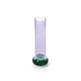 De Violet Quartz Vaas Paars Groen van Bazar Bizar, de vaas van paars en groen gerecycled glas van een andere kant bekeken