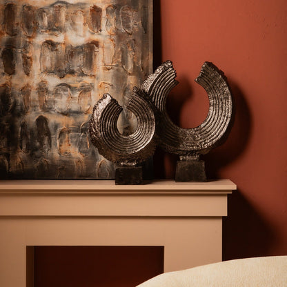 Deco Object Apolline L - 46x14x57 cm - Aluminium - Brons PTMD - Ornament - PTMD - livinglovely.nl