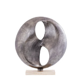 Deco Object Deuie - 45x10x50 cm - Aluminium - Zilver PTMD - Ornament - PTMD - livinglovely.nl