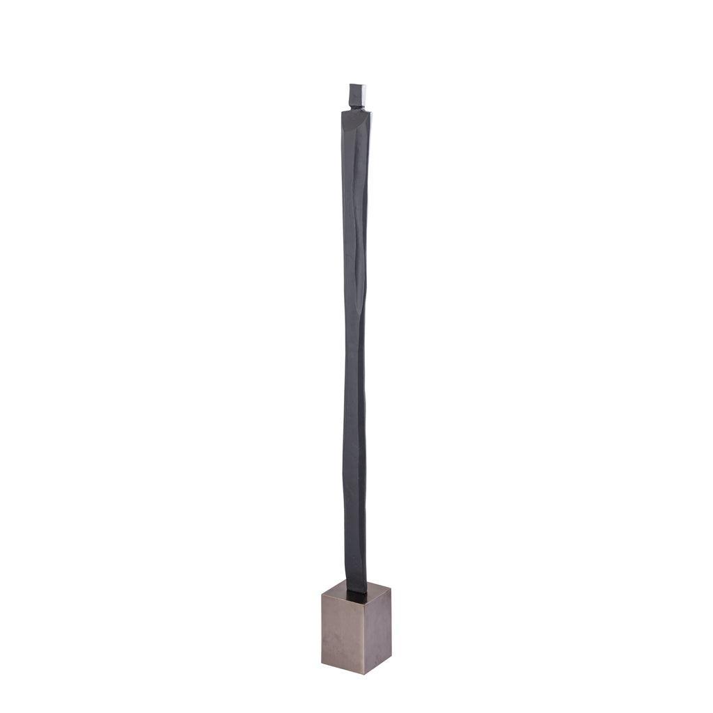 Deco Object Mathias - 15x15x175 cm - Aluminium - Zwart PTMD - Beeld - PTMD - livinglovely.nl