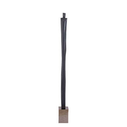 Deco Object Mathias - 15x15x175 cm - Aluminium - Zwart PTMD - Beeld - PTMD - livinglovely.nl