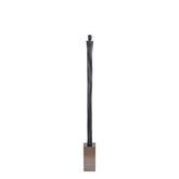 Deco Object Mathias S - 11x11x130 cm - Aluminium - Zwart PTMD - Beeld - PTMD - livinglovely.nl