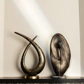 Deco object Ornament Kayen - 30x14x46 cm - Aluminium - Goud PTMD - Beeld - PTMD - livinglovely.nl