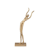 Deco Object Saaqi - 23x8x49 cm - Aluminium - Goud PTMD - Beeld - PTMD - livinglovely.nl