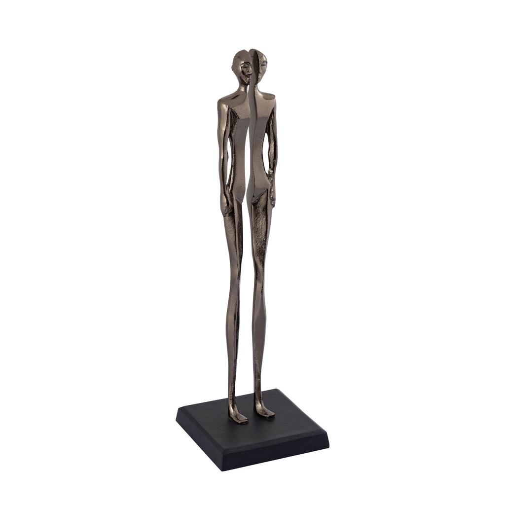 Decoratieve object Figuur Ilsee - 18x18x62 cm - Metaal - Zilver PTMD - Beeld - PTMD - livinglovely.nl