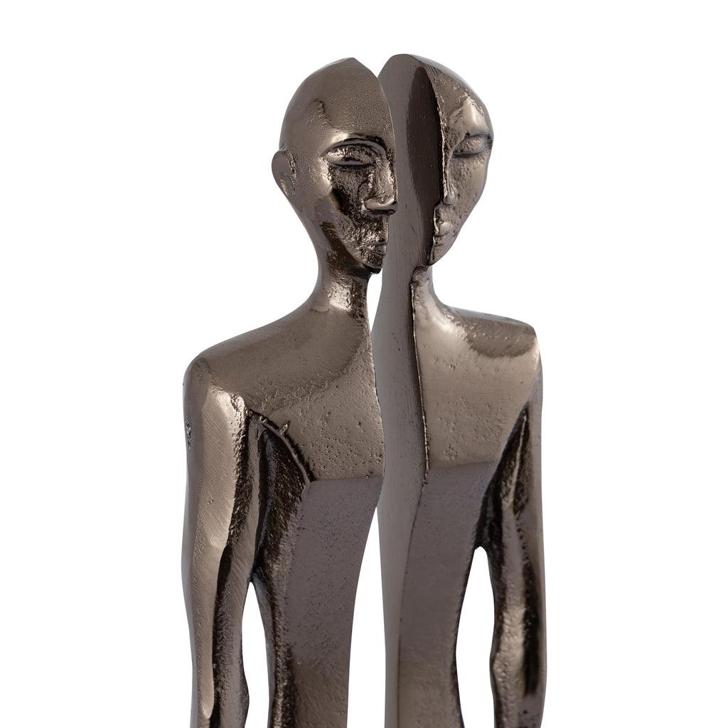 Decoratieve object Figuur Ilsee - 18x18x62 cm - Metaal - Zilver PTMD - Beeld - PTMD - livinglovely.nl